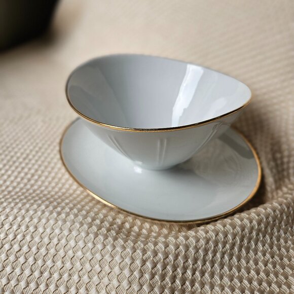 Vintage Winterling Bavaria Porcelain‎ Sauce Boat with attached Underplate - Picture 12 of 13